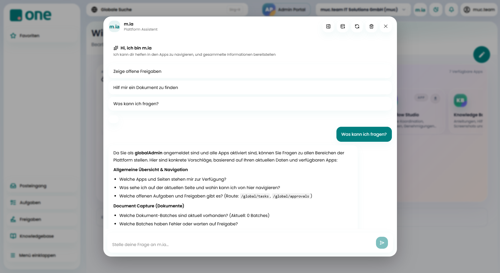 m.ia AI Assistant